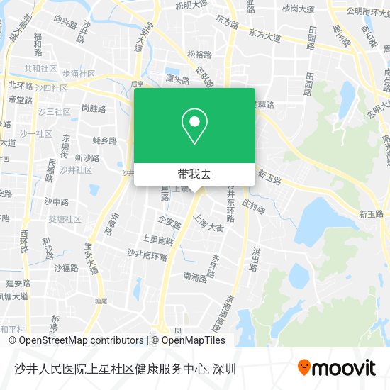 沙井人民医院上星社区健康服务中心地图