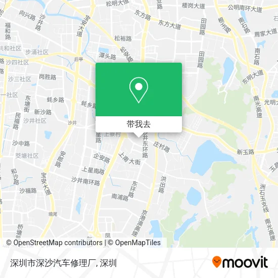 深圳市深沙汽车修理厂地图