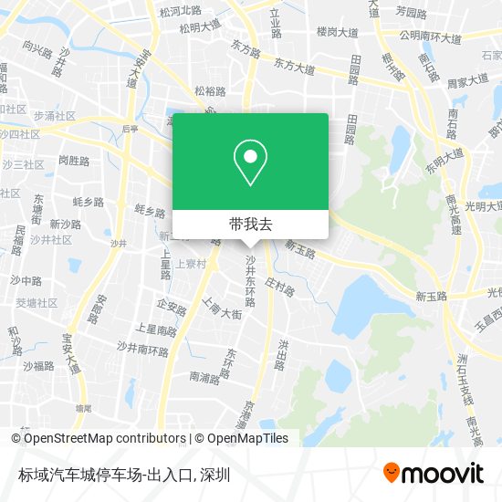 标域汽车城停车场-出入口地图