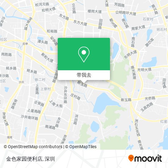 金色家园便利店地图