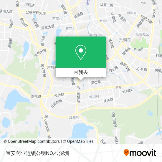 宝安药业连锁公明NO.4地图