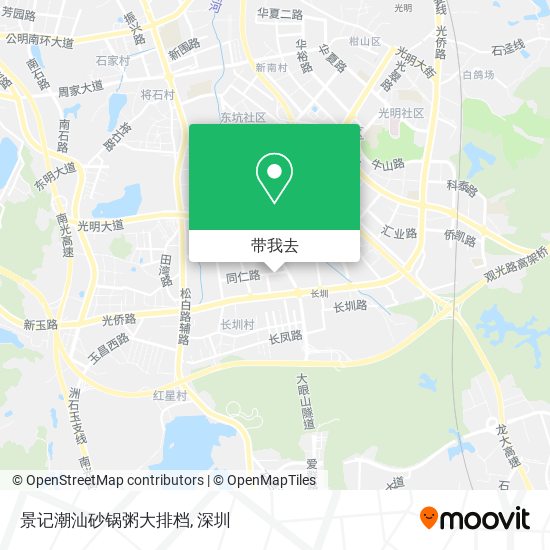 景记潮汕砂锅粥大排档地图