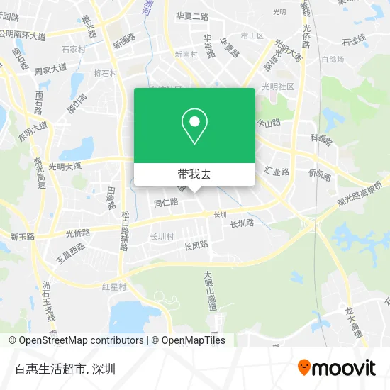 百惠生活超市地图