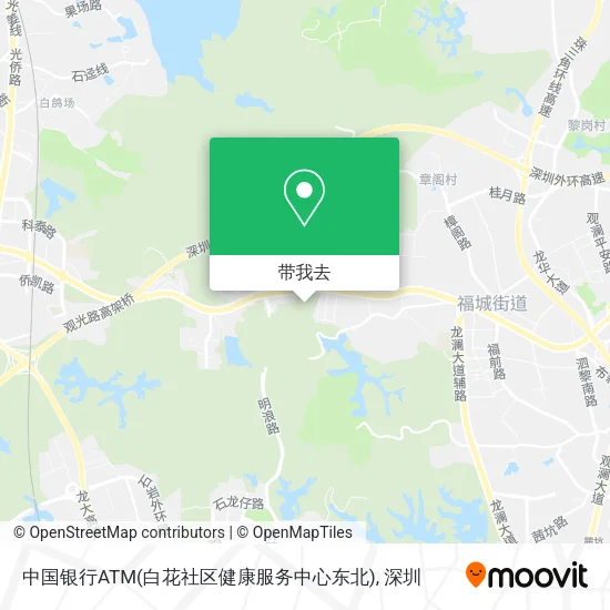 中国银行ATM(白花社区健康服务中心东北)地图
