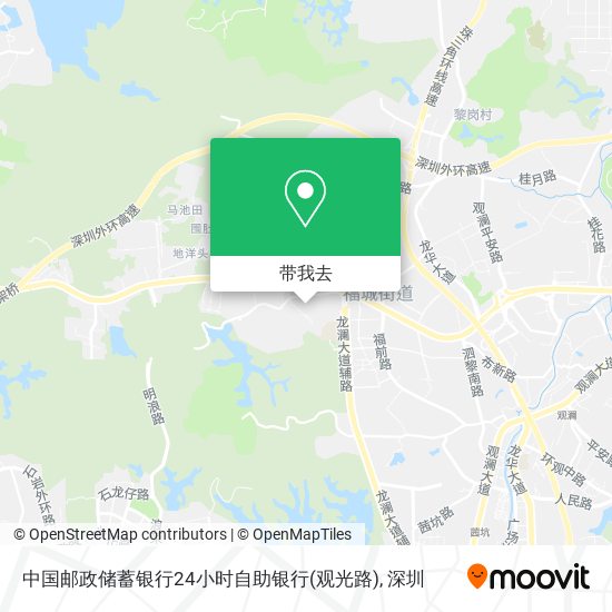 中国邮政储蓄银行24小时自助银行(观光路)地图