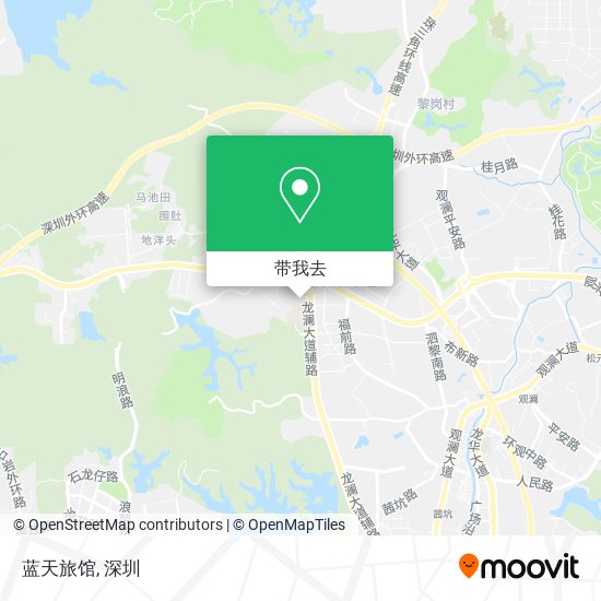 蓝天旅馆地图