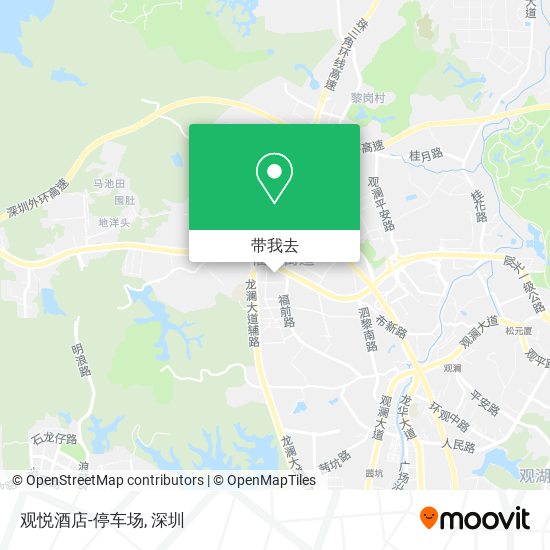 观悦酒店-停车场地图