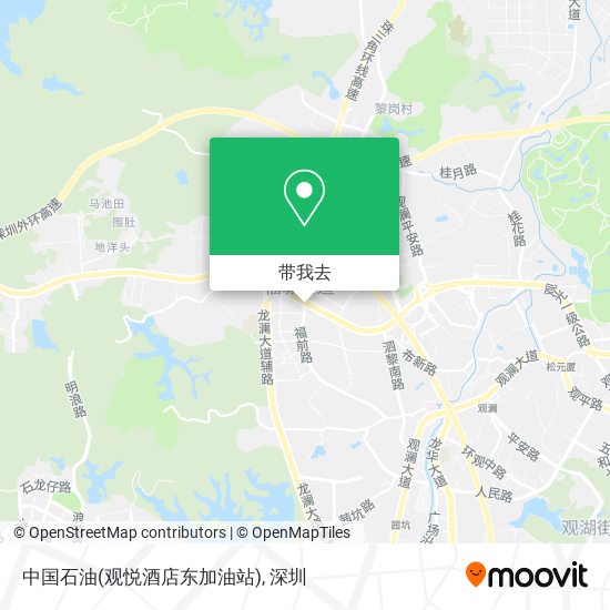 中国石油(观悦酒店东加油站)地图