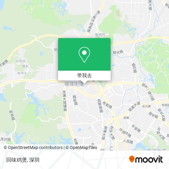 回味鸡煲地图