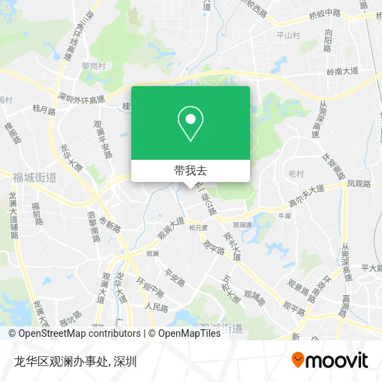 龙华区观澜办事处地图