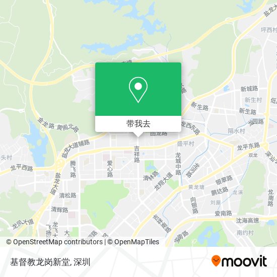 基督教龙岗新堂地图