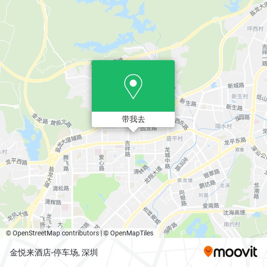 金悦来酒店-停车场地图