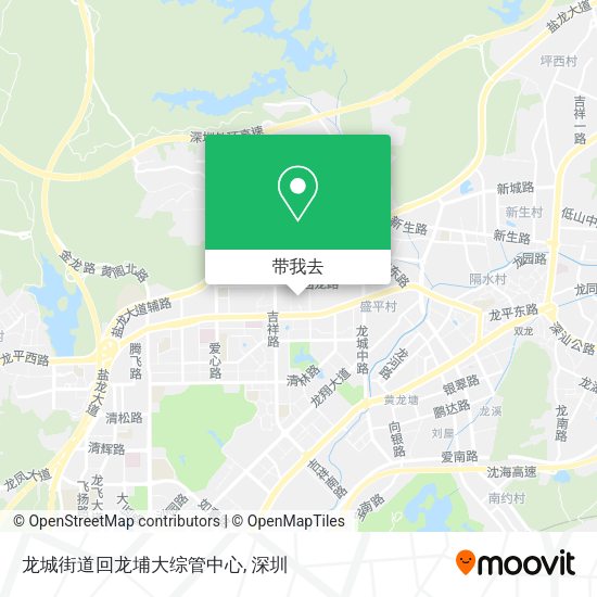 龙城街道回龙埔大综管中心地图
