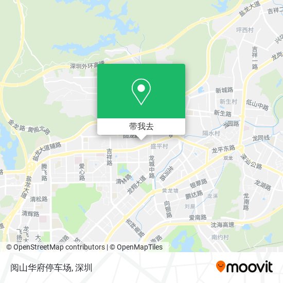 阅山华府停车场地图