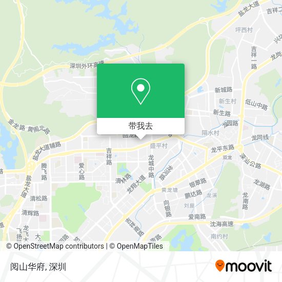 阅山华府地图