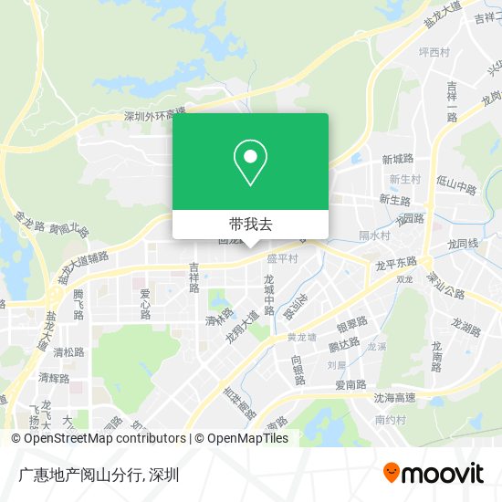 广惠地产阅山分行地图