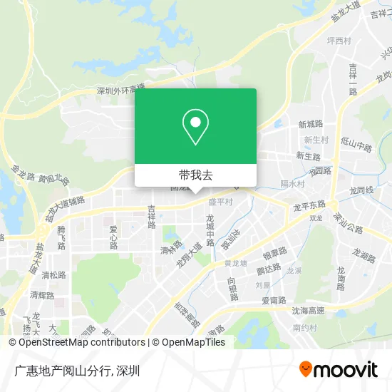 广惠地产阅山分行地图