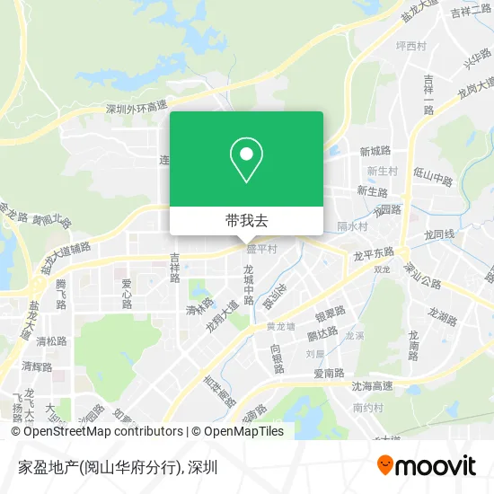 家盈地产(阅山华府分行)地图