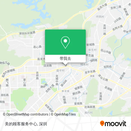 美的顾客服务中心地图