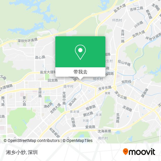湘乡小炒地图