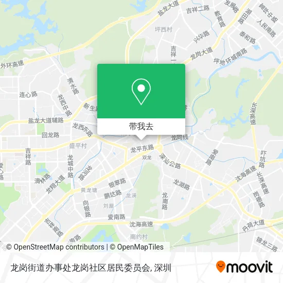 龙岗街道办事处龙岗社区居民委员会地图