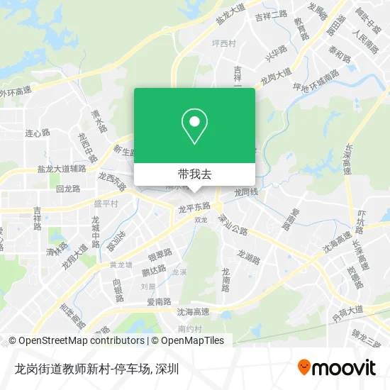 龙岗街道教师新村-停车场地图