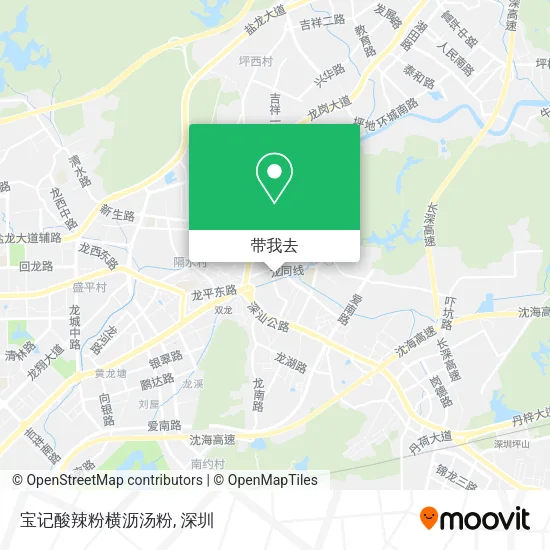 宝记酸辣粉横沥汤粉地图