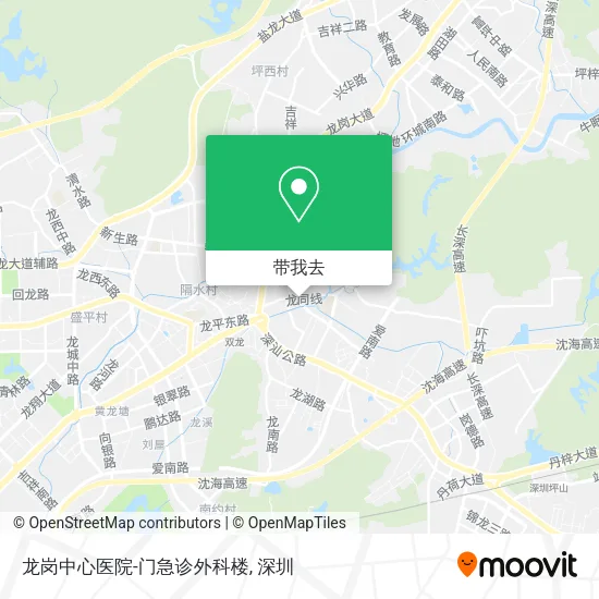 龙岗中心医院-门急诊外科楼地图
