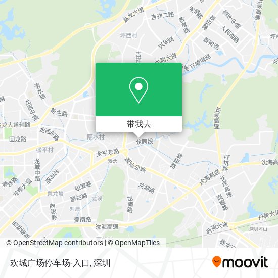 欢城广场停车场-入口地图