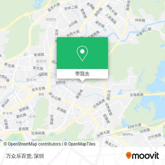 万众乐百货地图