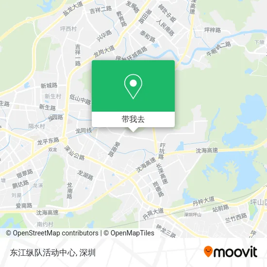 东江纵队活动中心地图