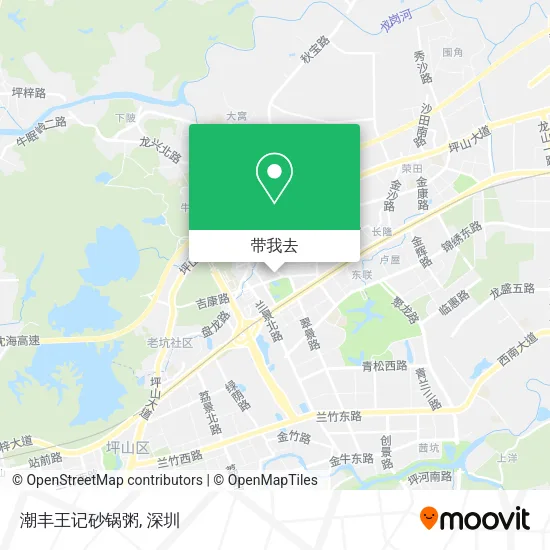 潮丰王记砂锅粥地图