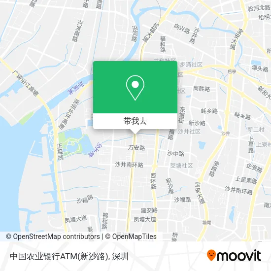 中国农业银行ATM(新沙路)地图