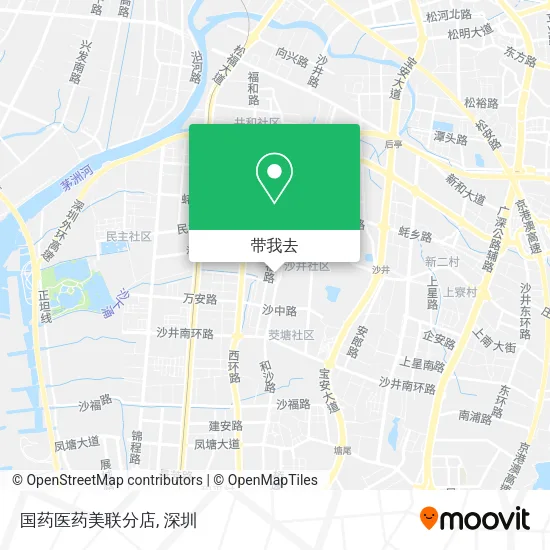 国药医药美联分店地图