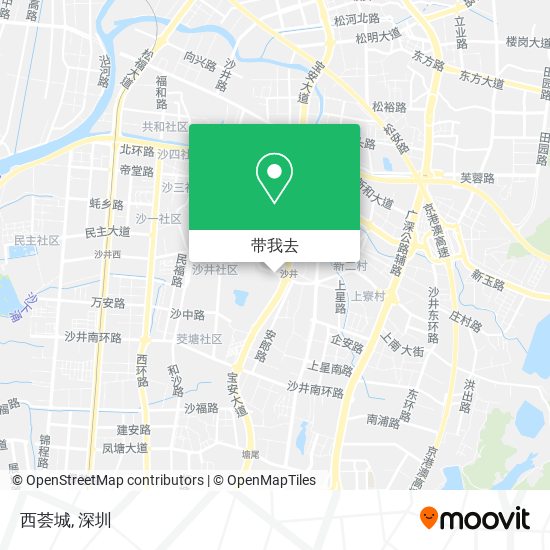 西荟城地图
