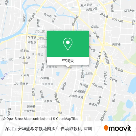 深圳宝安华盛希尔顿花园酒店-自动取款机地图