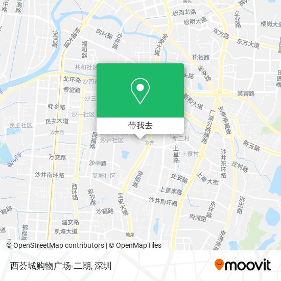西荟城购物广场-二期地图