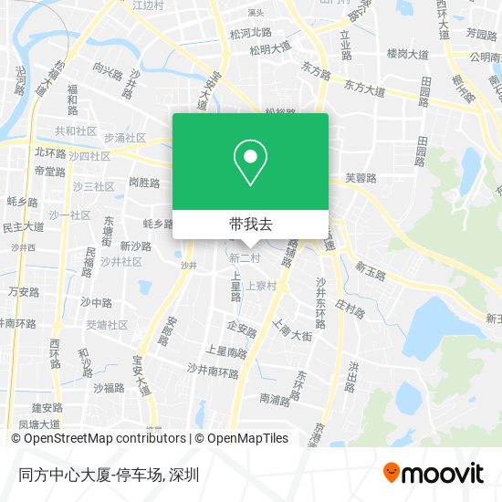 同方中心大厦-停车场地图