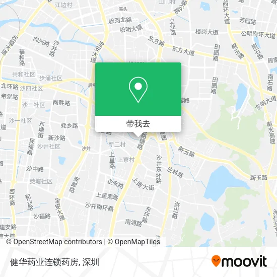 健华药业连锁药房地图
