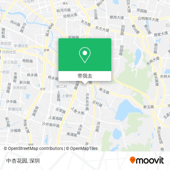 中杏花园地图