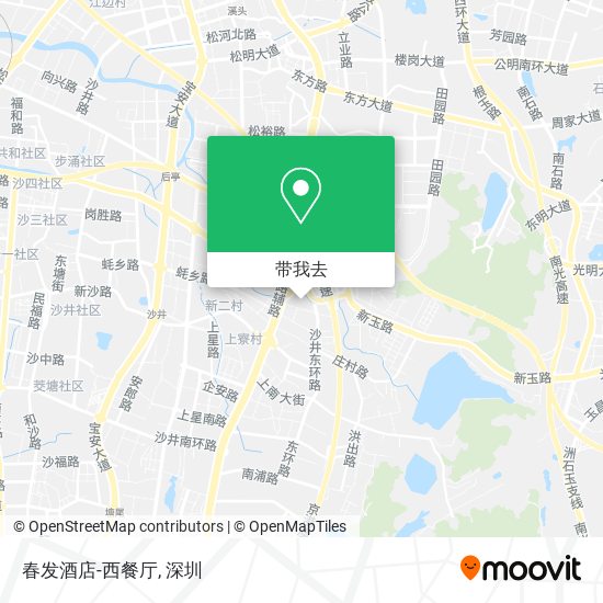 春发酒店-西餐厅地图