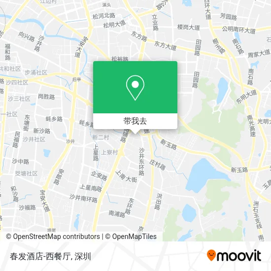 春发酒店-西餐厅地图