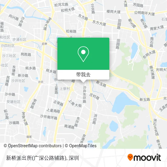 新桥派出所(广深公路辅路)地图