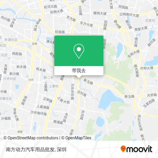 南方动力汽车用品批发地图