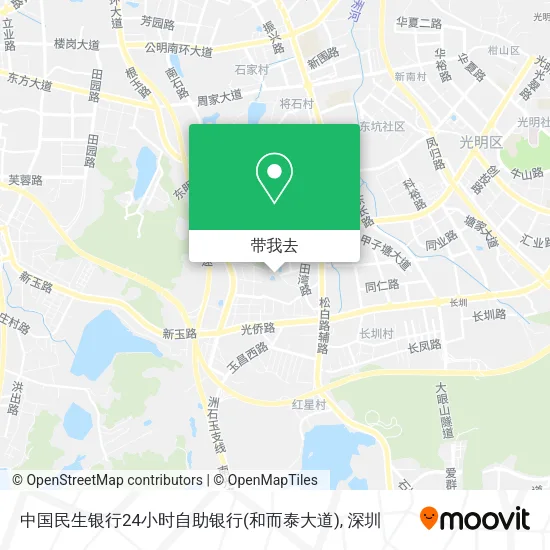 中国民生银行24小时自助银行(和而泰大道)地图