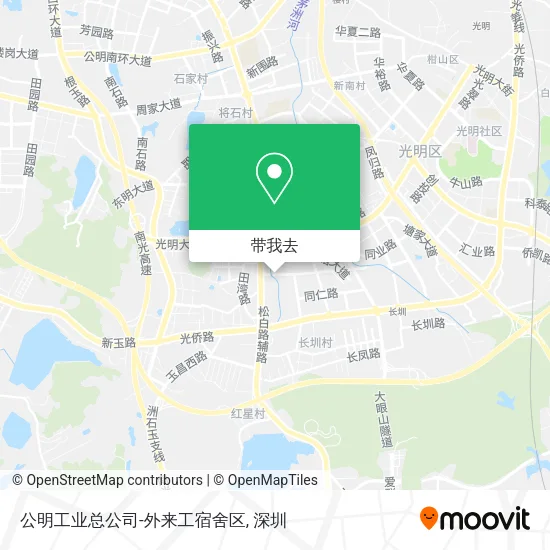 公明工业总公司-外来工宿舍区地图