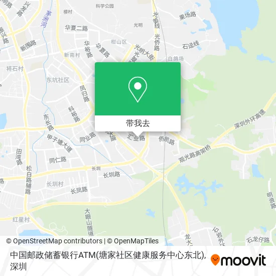 中国邮政储蓄银行ATM(塘家社区健康服务中心东北)地图