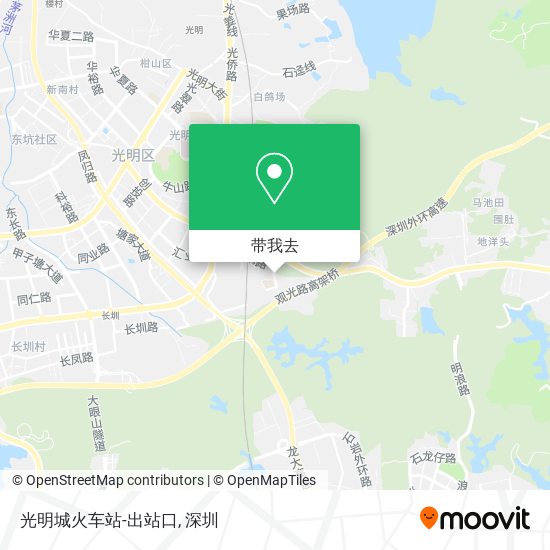 光明城火车站-出站口地图