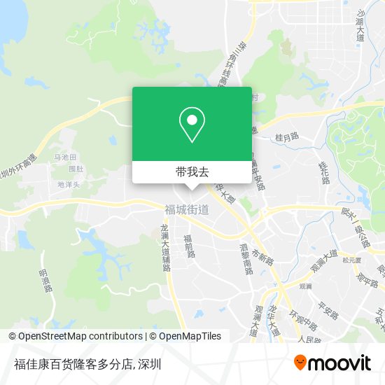 福佳康百货隆客多分店地图