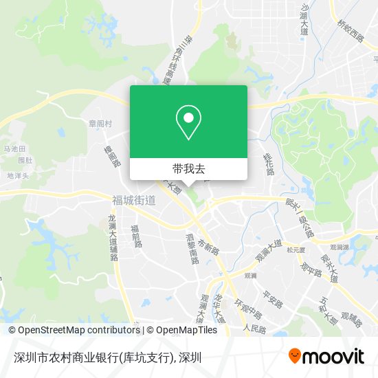 深圳市农村商业银行(库坑支行)地图